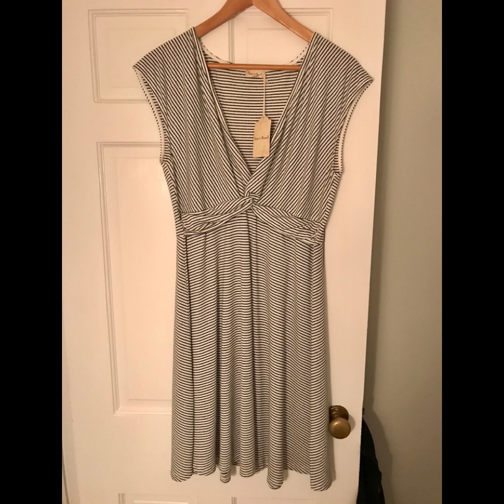 Black and white striped dress. Brand new